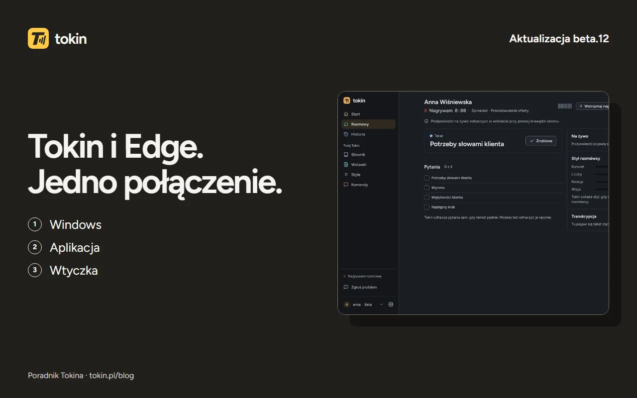 Ilustracja: Tokin 2.0.0-beta.12: wersja dla Windows